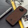 Magnetic Sheepskin Leather Case For Xiaomi Mi Poco X3 Pro Nfc 5g Luxury Men Business Retro Back Cover Poko X 3 X3pro X3nfc