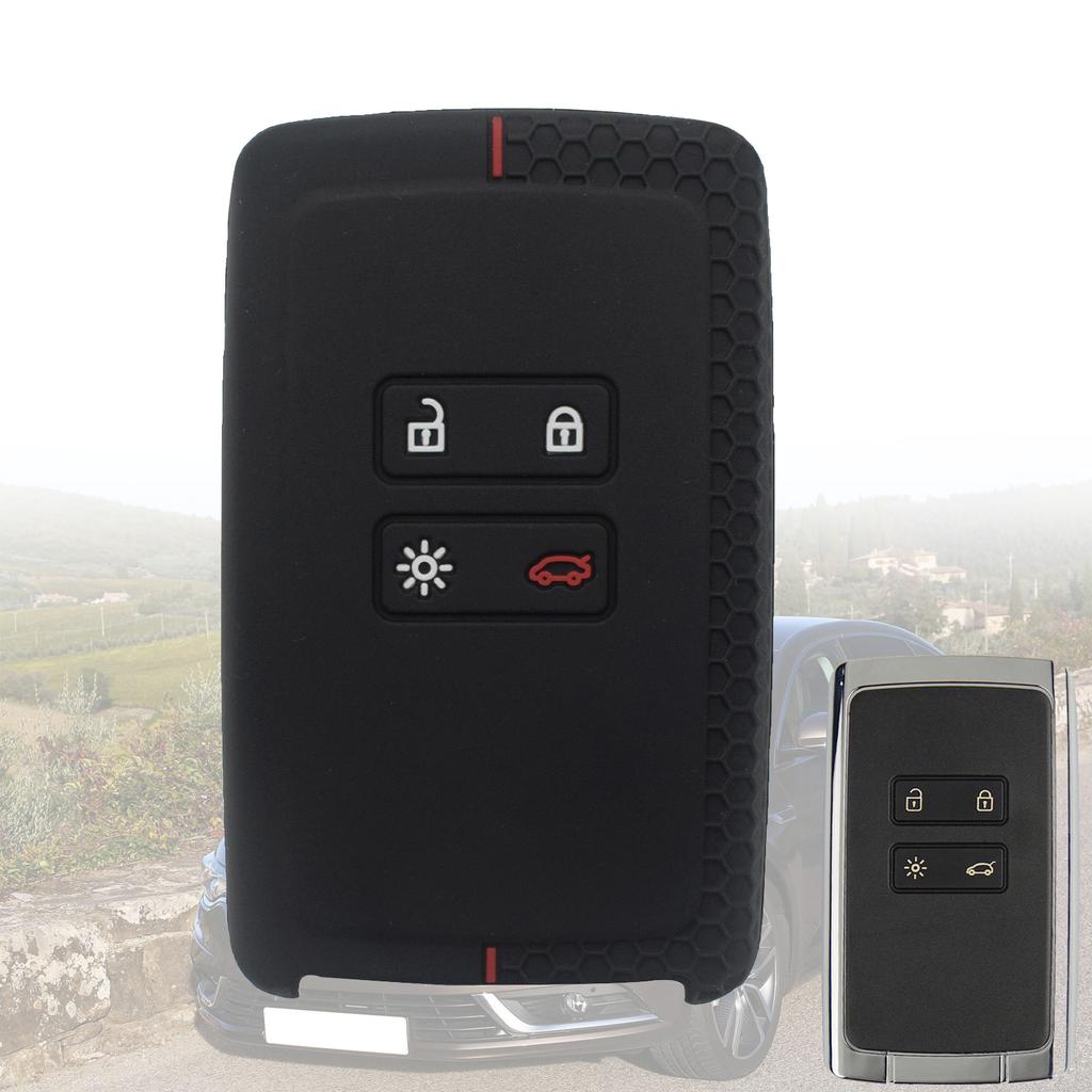Силиконовый чехол для автомобильного ключа, чехол-брелок для Renault Koleos Kadjar Captur Talisman Espace Clio Megane, 4 кнопки, набор смарт-ключей