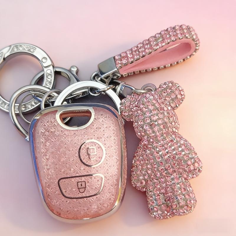 Кристальный ТПУ чехол для ключа для Peugeot 208 308 508 2008 107 207 307 407 206 Для Citroen C4 Пульт дистанционного управления Автомобильный чехол для ключа Держатель брелока Аксессуары