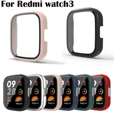 Защитный чехол 2в1 для Redmi Watch 3, чехол-накладка с защитной пленкой для экрана для Xiaomi Redmi Watch3, чехол из твердого пластика + защитная пленка из закаленного стекла