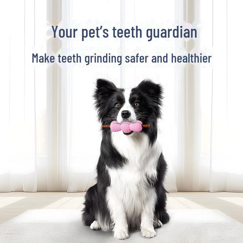 Интерактивная игрушка для собак из натурального каучука для скрежетания зубами и подачи еды