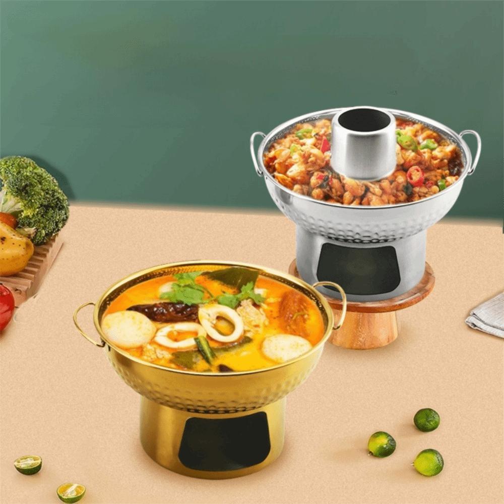 Double Ear Dessert Hotpot Thickened Charcoal Hot Pot Trendy Tom Yum Hot Pot Restaurants