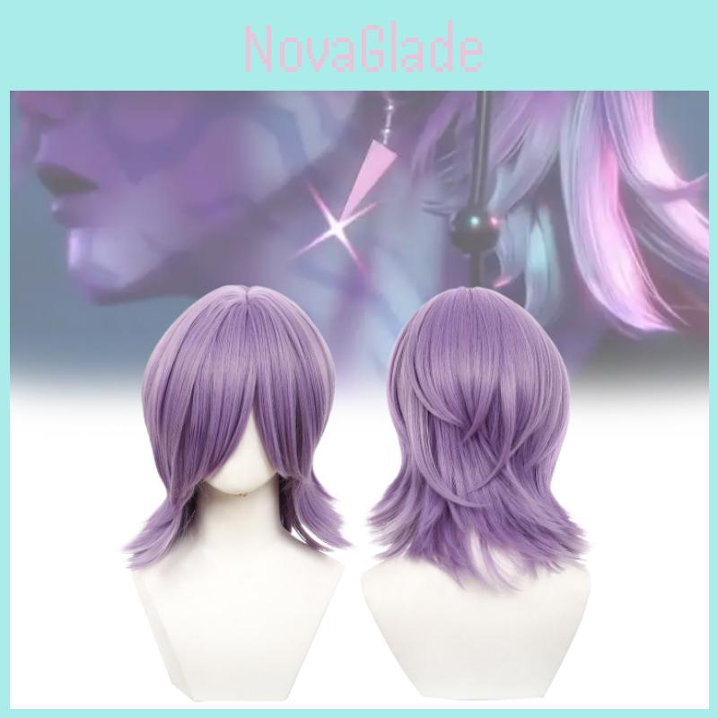 Kpop Demon Hunters Themed Cosplay Wig With Purple Long Hair For Anime And Halloween Parties