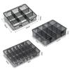 9-24 Grids Parts Box Plastic Parts Compartment Box Multifunctional Tool Storage Box