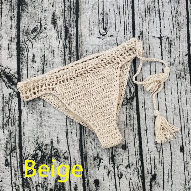 Handmade Crochet Bikini Shorts with Lining