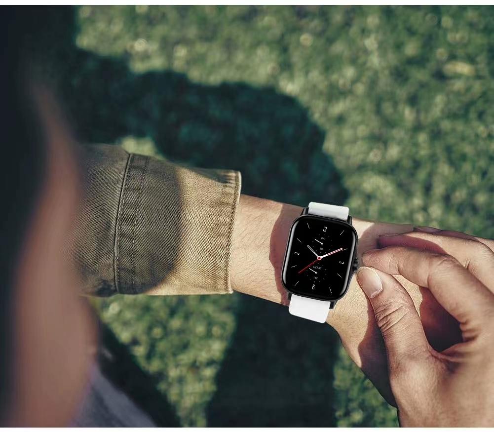 20 мм 22 мм ремешки для часов для Amazfit GTS/2/2e/4/3/GTS2 Mini/GTR 4/47 мм/GTR2/2e/3 спортивный силиконовый браслет Amazfit bip 6 5 3 U band