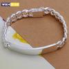 Charm Silver Color Design Noble Pretty 10mm Mens Chain Jewelry Fashion Geometric Bracelet Free Shipping Factory Price