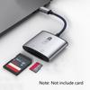 Новый 1 шт. Новый тип C 2-в-1 кардридер подходит для SD и TF Высокая скорость передачи данных