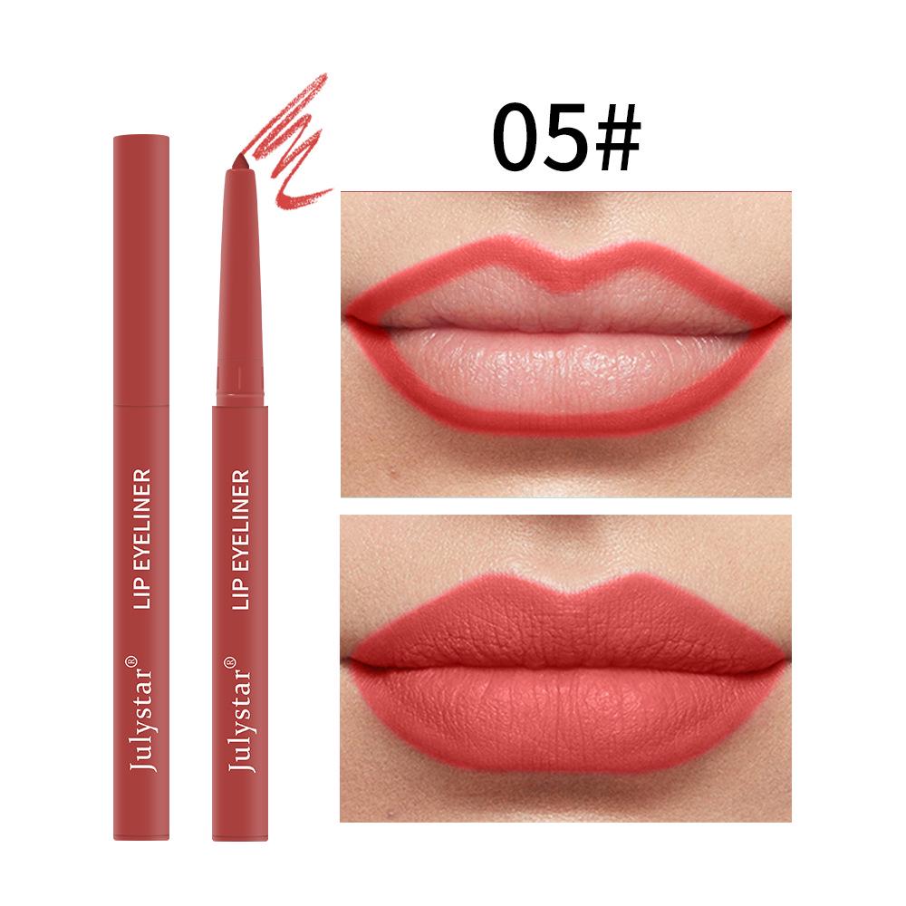 Розовый Водостойкий Автоматический Матовый Карандаш для Губ - Устойчивый к Смазыванию Карандаш для Помады