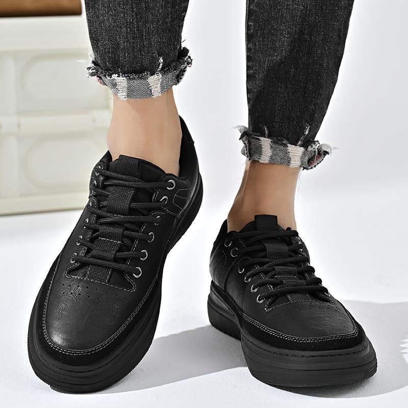 Мода Досуг Прогулка Мужская Школьная Обувь Модный Бренд Кожа Вулканизированная Обувь Кроссовки Горячая Распродажа Повседневная Обувь Уличные Мужские Кроссовки