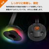 COUGAR BUNKER S RGB Headset Lightweight and with Vacuum Suction and USB Hub Hanger, Compact, Pads, Dual-Pattern Design, Built-in 2-Port