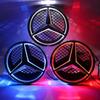 DCGO2 Car Front Emblem Grill Light Led Grille Badge for Mercedes Benz W166 W176 W204 W207 W212 W218 W245 W251 W463 Auto Accessories
