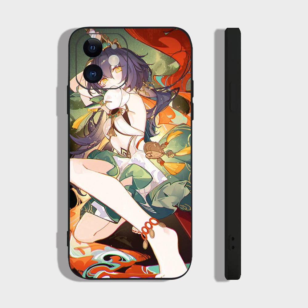 Yunli Анимированная игра Honkai Star Rail Чехол для телефона для iPhone 17 Air 16 15 14 13 Pro Max 11 12 Черный силиконовый чехол