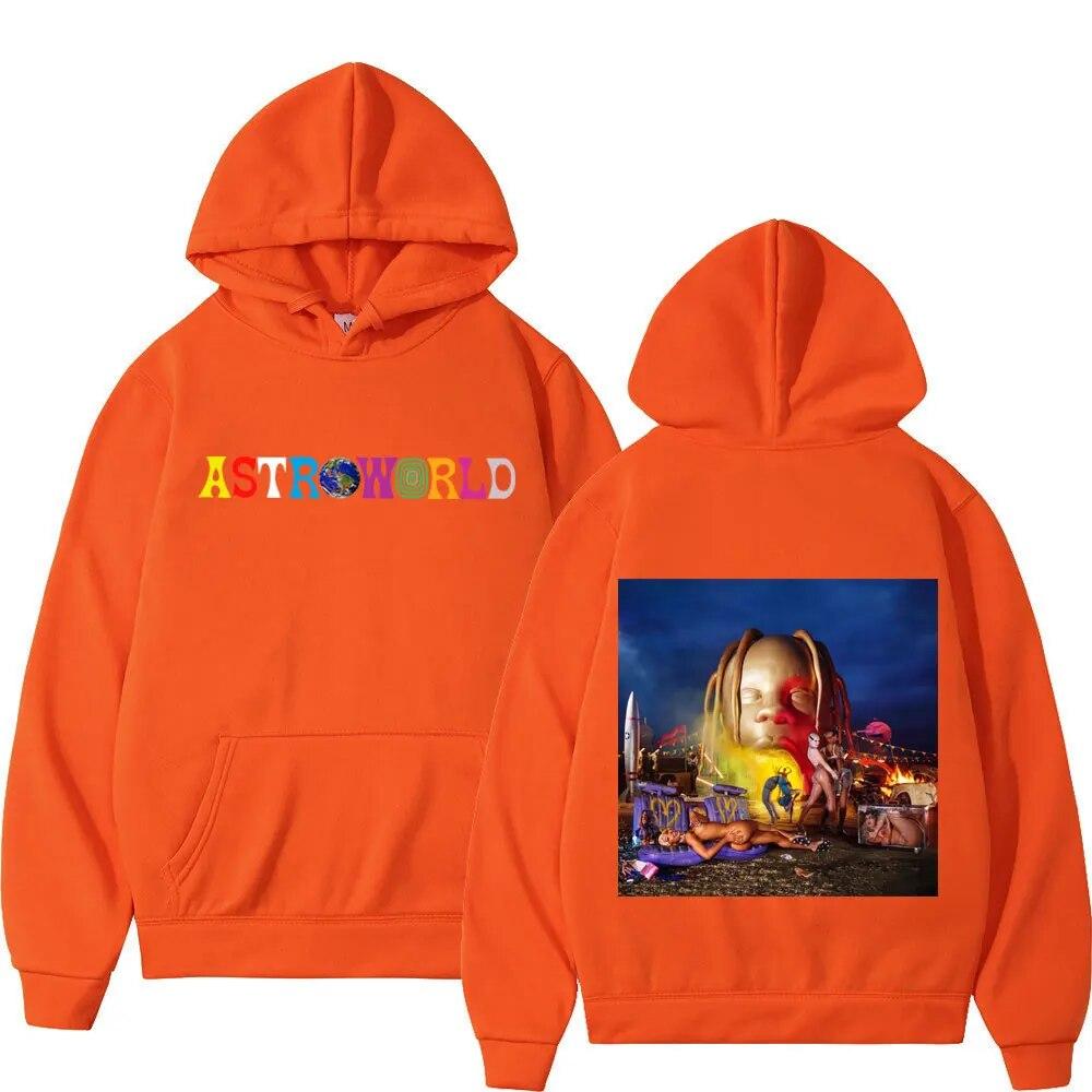 Hip Hop Rapper Cactus Jack Wink Utopia Print Hoodie Unisex Women Fashion Y2k Aesthetics Sweatshirt Street Vintage Oversized Hoodies