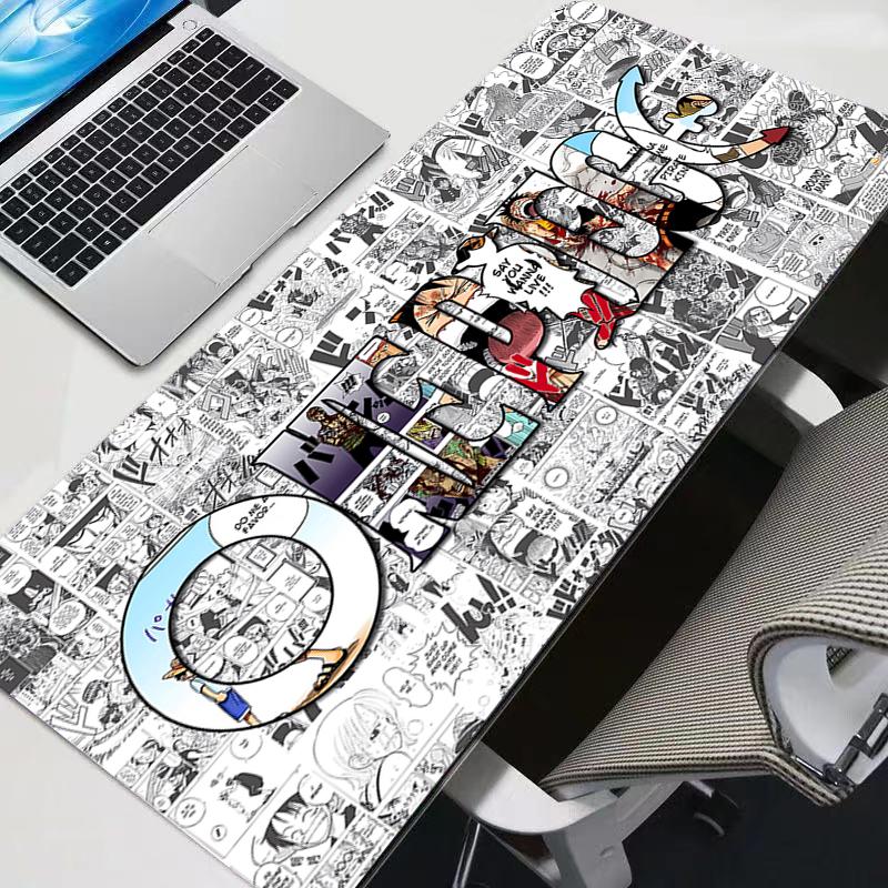Anime Pad Mouse HD Print Computer Gamer Locking Edge One Piece Mousepad Big Keyboard PC Mice Mats Pad durable for csgo