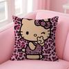 Personalized picture text home decorative pillows Household Gifts 45x45cm Sparkling Hello Kkt Leopard Print