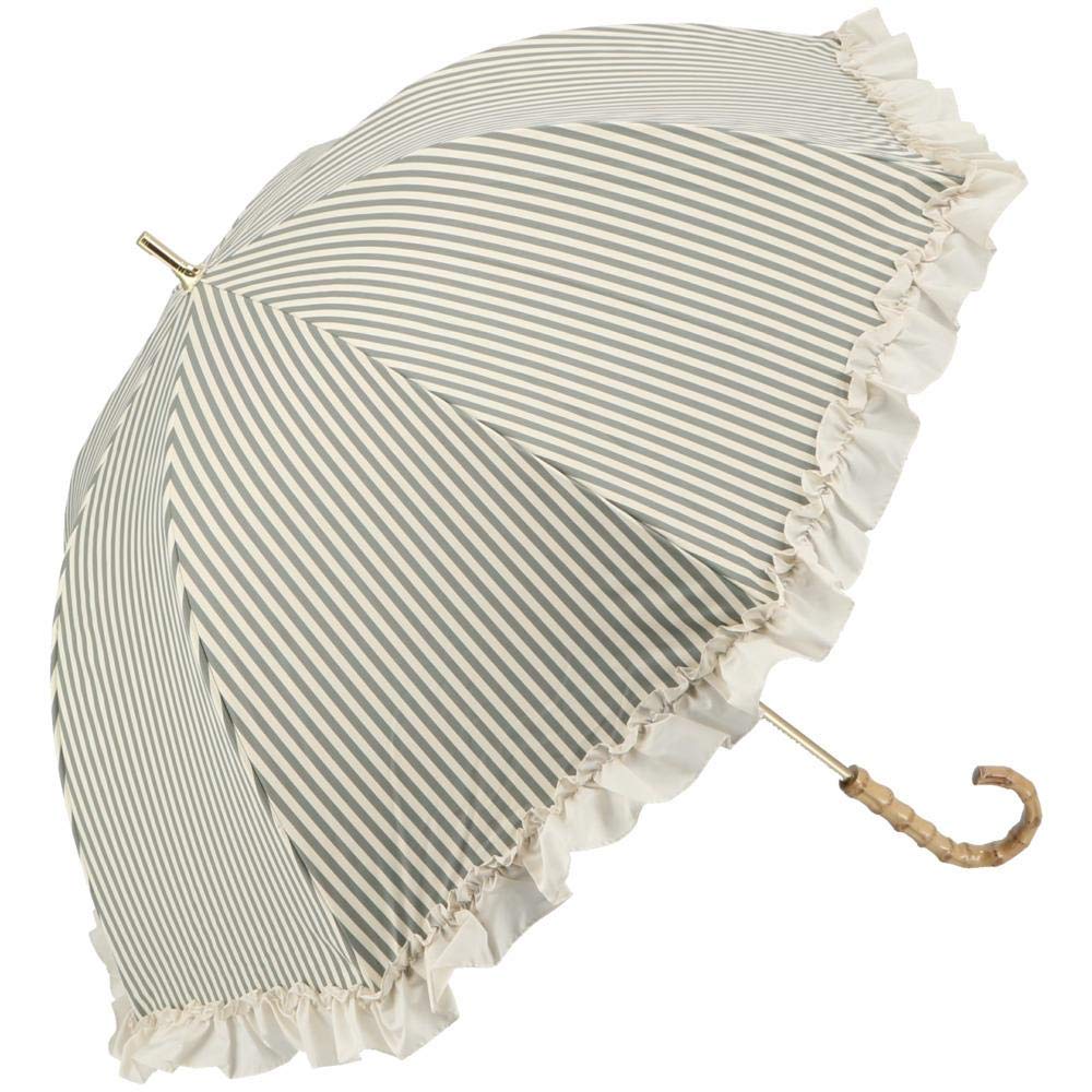 Pink Trick Зонт серый 50 см с оборками и полосками 6 спиц 87135