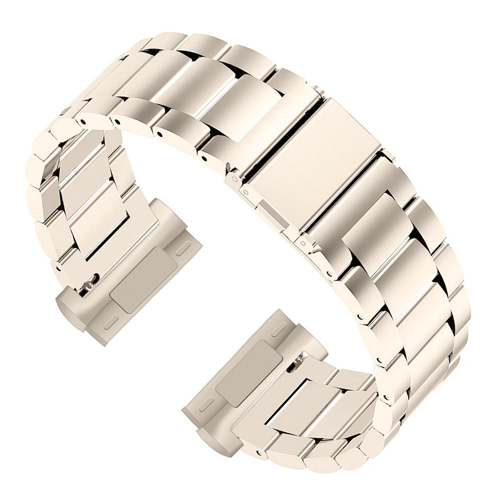 Для умных часов Fitbit Versa 4/Sense 2 Сменный ремешок 3 бусины Нержавеющая сталь Наручный ремешок