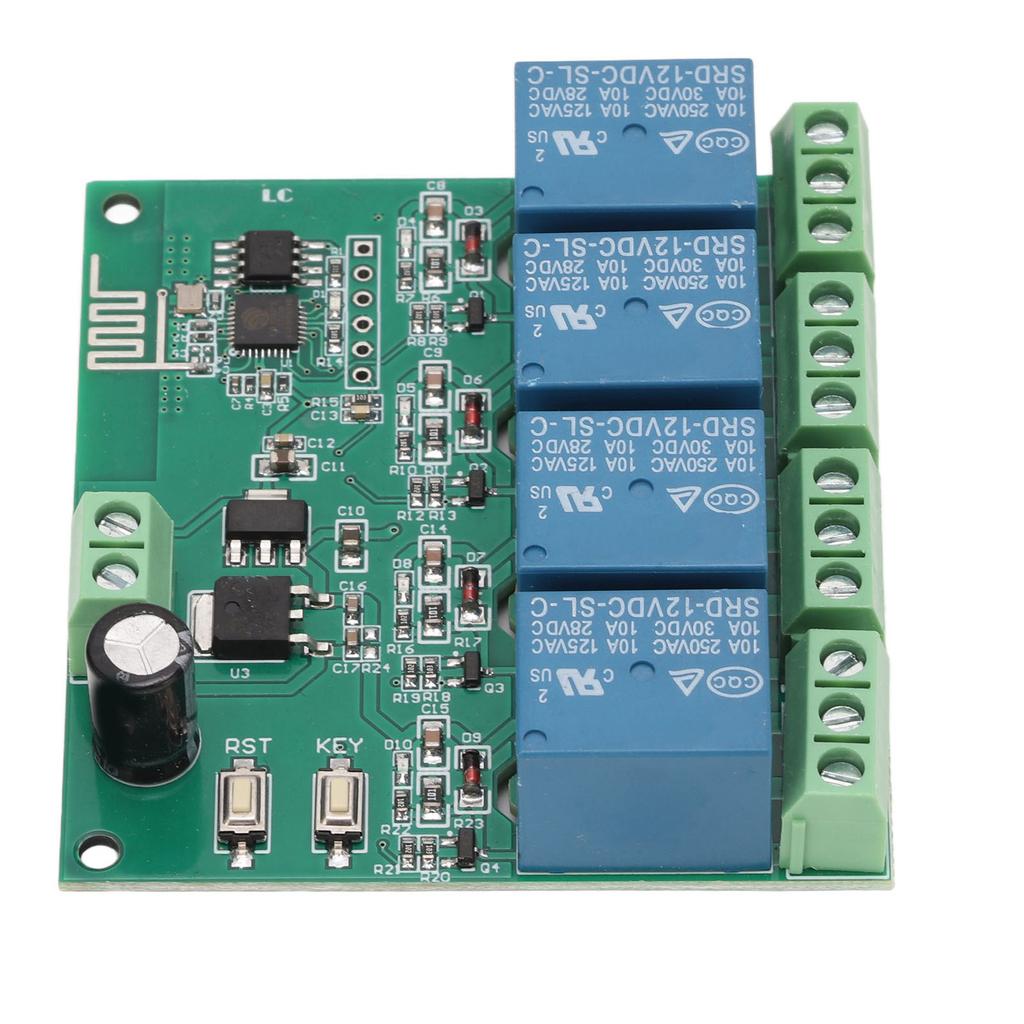 4-канальный релейный модуль ESP8266, чип Wi-Fi, четырехканальная релейная плата беспроводного управления для электронного оборудования