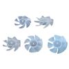 Small Power Mini Plastic Fan Blade 7 Leaves For Hairdryer Motor Handheld Fan Hanging Neck Fan