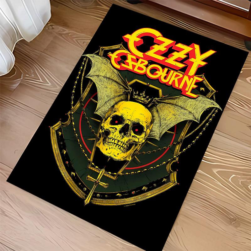 1pc Ozzy Madman1 Print Area Rug - Soft, Washable Non-Slip Indoor Mat for Office Chairs, Living Room, Home Office Decorative Rug