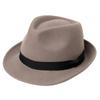 Накота РУБЕН Карманная Фетровая Складная Шляпа Размер L Серая Федора Шерсть, (Окружность головы прибл.. 62см),