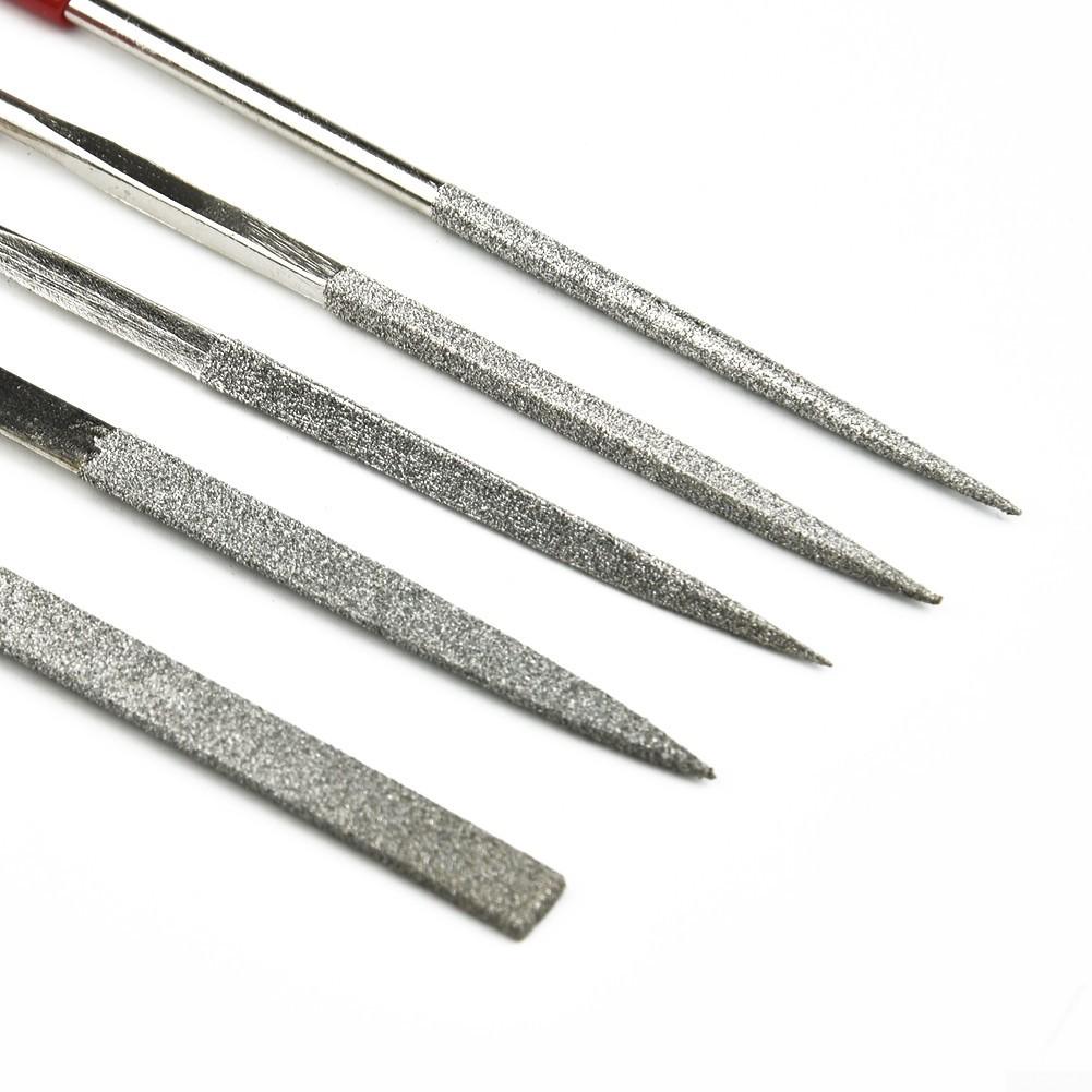 5pcs Diamond Needle File Set For Jeweler Wood Carving Craft Glass Stone