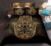 Hamsa Hand Bedding Set Boho Mandala Duvet Cover Set Black Gold Bohemia Bed Set Fatima Hand Bed Linen Lucky Hand Quilt Cover