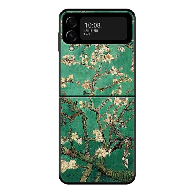 Чехол Van Gogh Art Retro Plum Blossom для Samsung Galaxy Z Flip 4 Z Flip3 5g, чехол для Galaxy Z Flip Pc, жесткий чехол для телефона