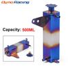 Racing Burnt Blue Radiator Coolant Cooling 500ML Aluminum Catch Tank Overflow Reservoir for Universal Car