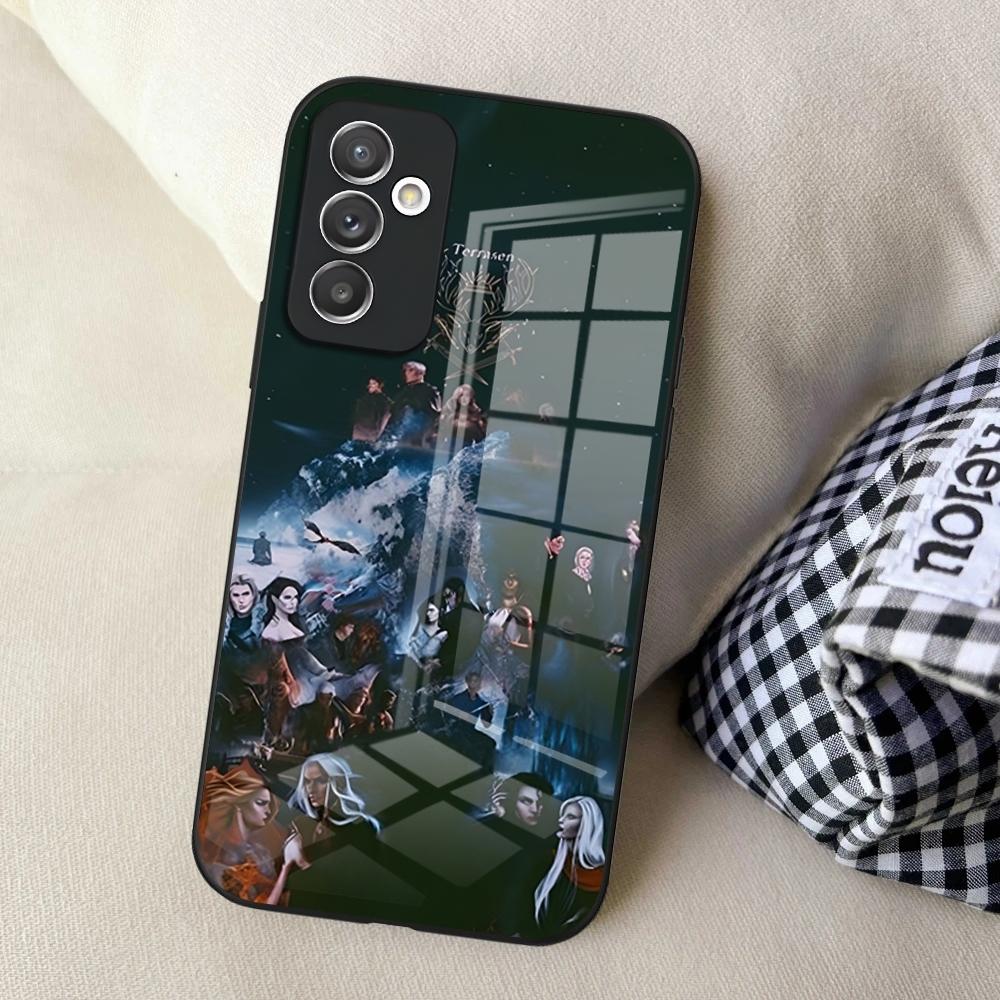 Чехол для телефона Acotar A Court of Mist and Fury для Samsung S24 Ultra S23 S22 S20 Fe S21 Plus Galaxy A54 A34 A24 A53 Стеклянная крышка