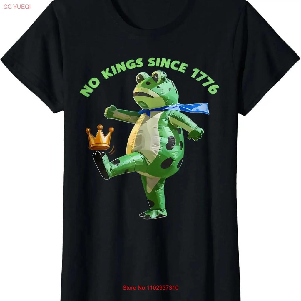 Portland Frog Kicking Crown Retro No Kings Since Fun Ladies Crewneck T Shirt Vintage Fashion Soft Designer Clothes