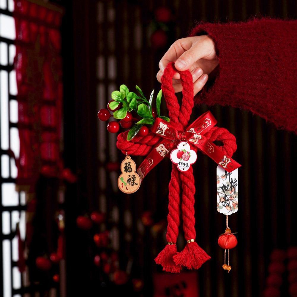 Handcrafted New Year Decoration DIY Lucky Charm Chinese Knot Ornaments Tassel Hanging Design Spring Festival Decorations