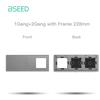 Bseed 228mm 1 Gang 2 Gang 3 Gang Switch With Wall Socket Glass Panel Only White Black Gloden EU Standard Pearl Crystal Glass