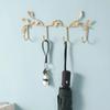 Креативная вешалка для ключей и крючок для одежды - настенное украшение. Легкий роскошный железный крючок для одежды у входа, элегантная вешалка для входа.