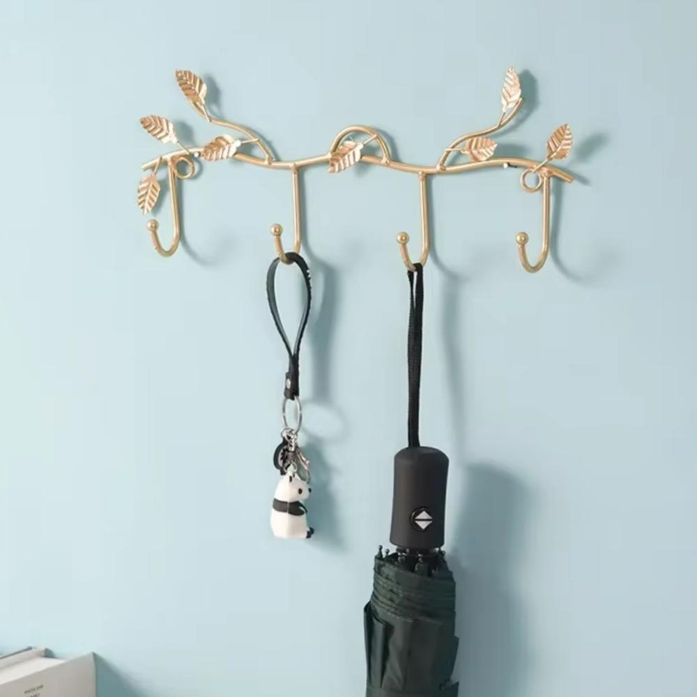 Креативная вешалка для ключей и крючок для одежды - настенное украшение. Легкий роскошный железный крючок для одежды у входа, элегантная вешалка для входа.