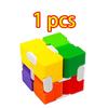 Цветной кубик-головоломка Прочный Изысканный Игрушка-антистресс Куб Бесконечности для Взрослых Детей Фингер-игрушка Антистресс Тревожность Настольные игрушки