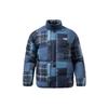 Li Ning Skateboard Series Casual Warm Short Down Jacket Men Jackets Indigo Denim AYMR123-3