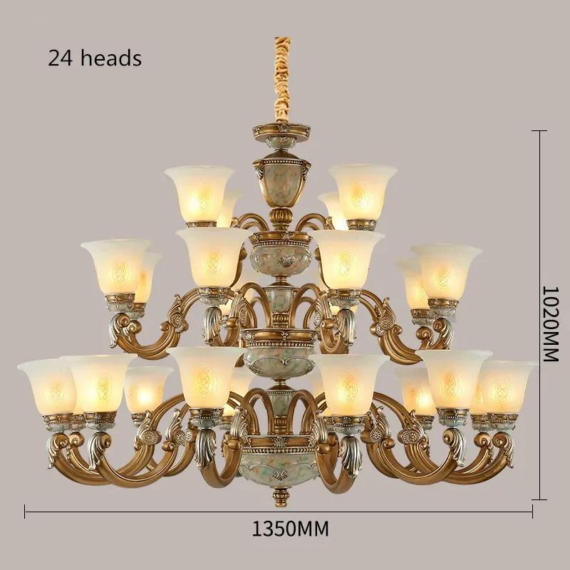 Европейский стиль ретро люстры лампы роскошная вилла гостиная ресторан главная спальня отель торговый центр клубный дом свет