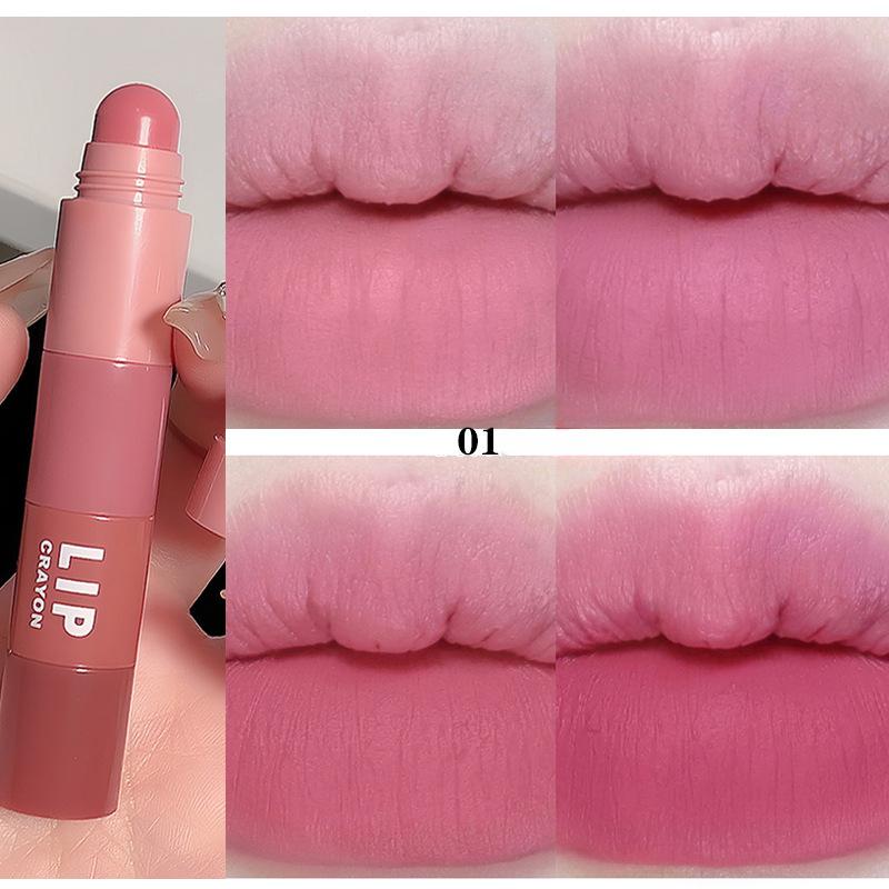 Crayon Lipstick Lip Gloss Four-color Matte Velvet Multi-color Lipstick Pen