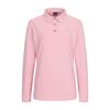 SUPERIOR Women'S Fine Pattern Basic Collared T-Shirt Pink (Iw0Eks30473)