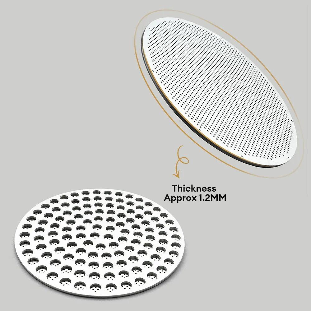 51/53/58 мм Двухслойный Фильтр-сетка для Кофе Многоразовый Фильтр-сетка для Портафильтра Эспрессо Бариста