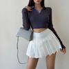 Модная облегающая женская плиссированная юбка, летняя сексуальная мини-юбка с высокой талией, танцевальная юбка для корейских девушек