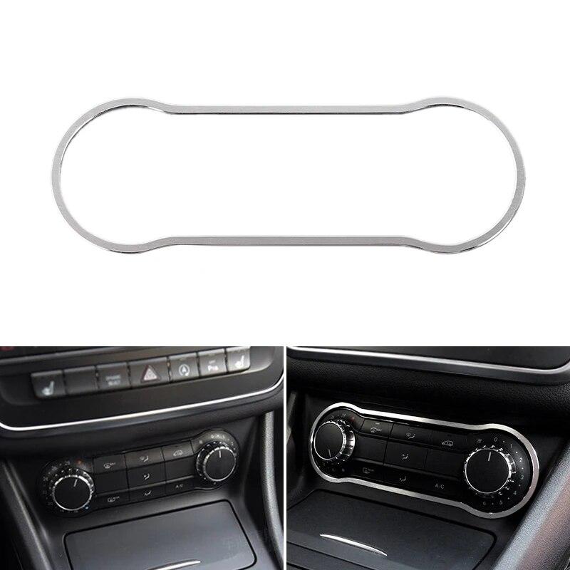 Car Styling Center Control Panel Air Conditioning Knob Frame Cover Trim For Mercedes Benz A B CLA GLA Class W176 A180 C117 X156