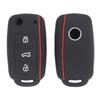 Силиконовый чехол для автомобильного ключа, защитный чехол для автомобильного ключа, чехол для дистанционного брелока, чехол для Volkswagen Sagitar Polo Golf Skoda
