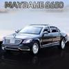 1/32 Benz Maybach S650 Car Model Toy Alloy Diecast Limousine Simulation Vehicles Sound Light Rubber Tire Toys Birthday Gifts for Boys