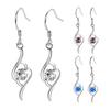 1 Pair Women Earrings Shiny Rhinestone Great Stickiness High Quality Drop Earrings for Wedding