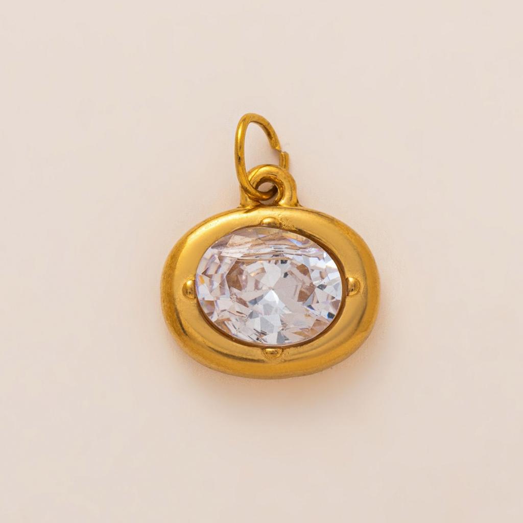 Yori 3 шт. Нержавеющая сталь Позолота 18K Подвески Ювелирные изделия DIY Ожерелье Браслет Изготовление Подвеска-камень декабря Аксессуары
