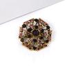 Pin Corsage Clothing with Crystal Brooch Wholesale Alloy Rhinestone Small Fashion Trade Card Accessories