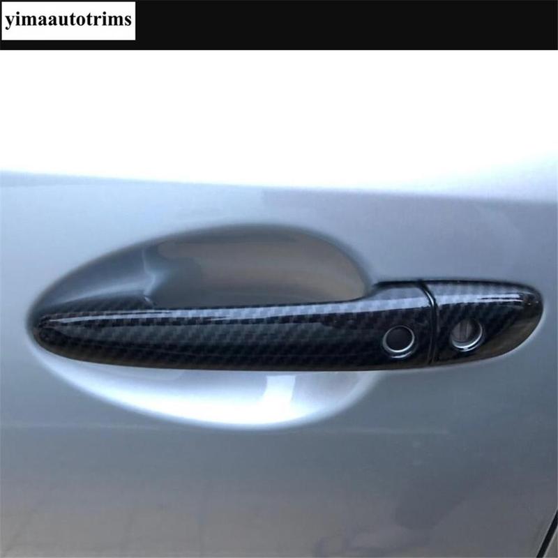 Car Outer Door Handle Protection Decorative Sequ Cover Trim For Mazda 6 - 2024 Carbon Fiber Accessories Exterior Kit
